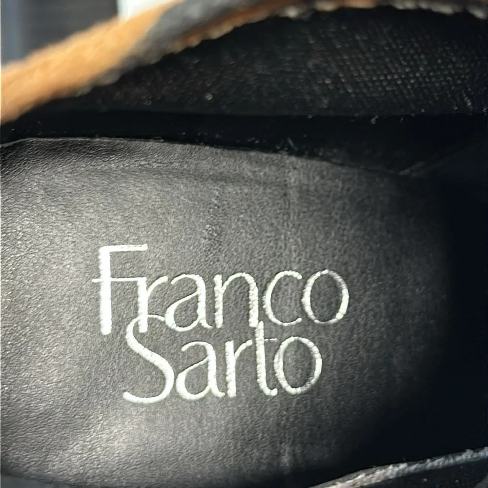 Franco‎ Sarto Kortney Booties Camel Leopard Size 7.5